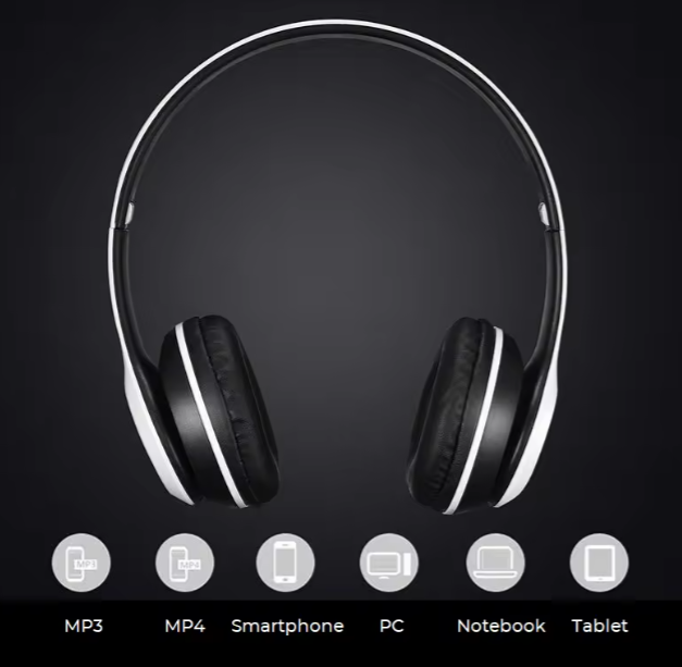 P47 BLACK -Bluetooth 5.3 TWS Headphones with Deep Bass