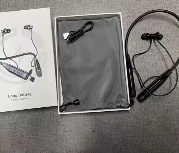 BT-235 Black Bluetooth Neckband With Free 3in1 Cable Wireless Neckband